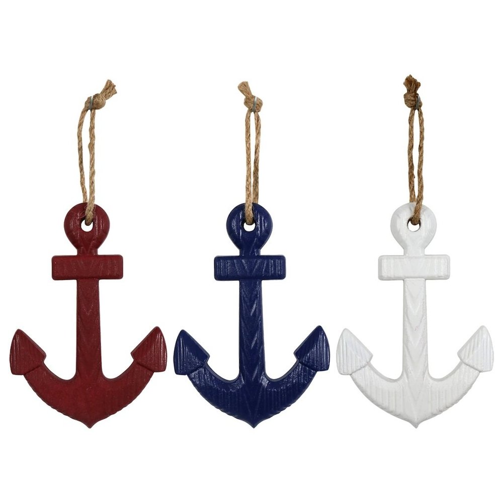 COPY - Shore Living Beach Nautical Ship Anchor Wall Decorations, 9.75x4.75-in. …
